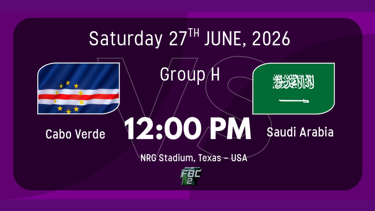 Cape Verde vs Saudi Arabia