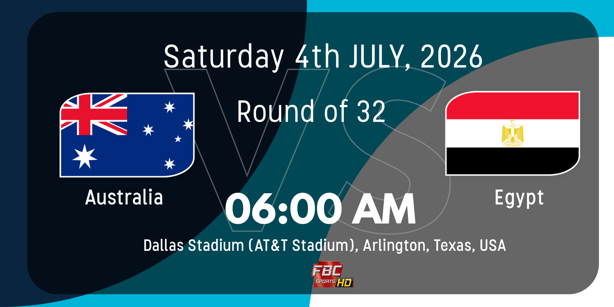 Australia vs Egypt