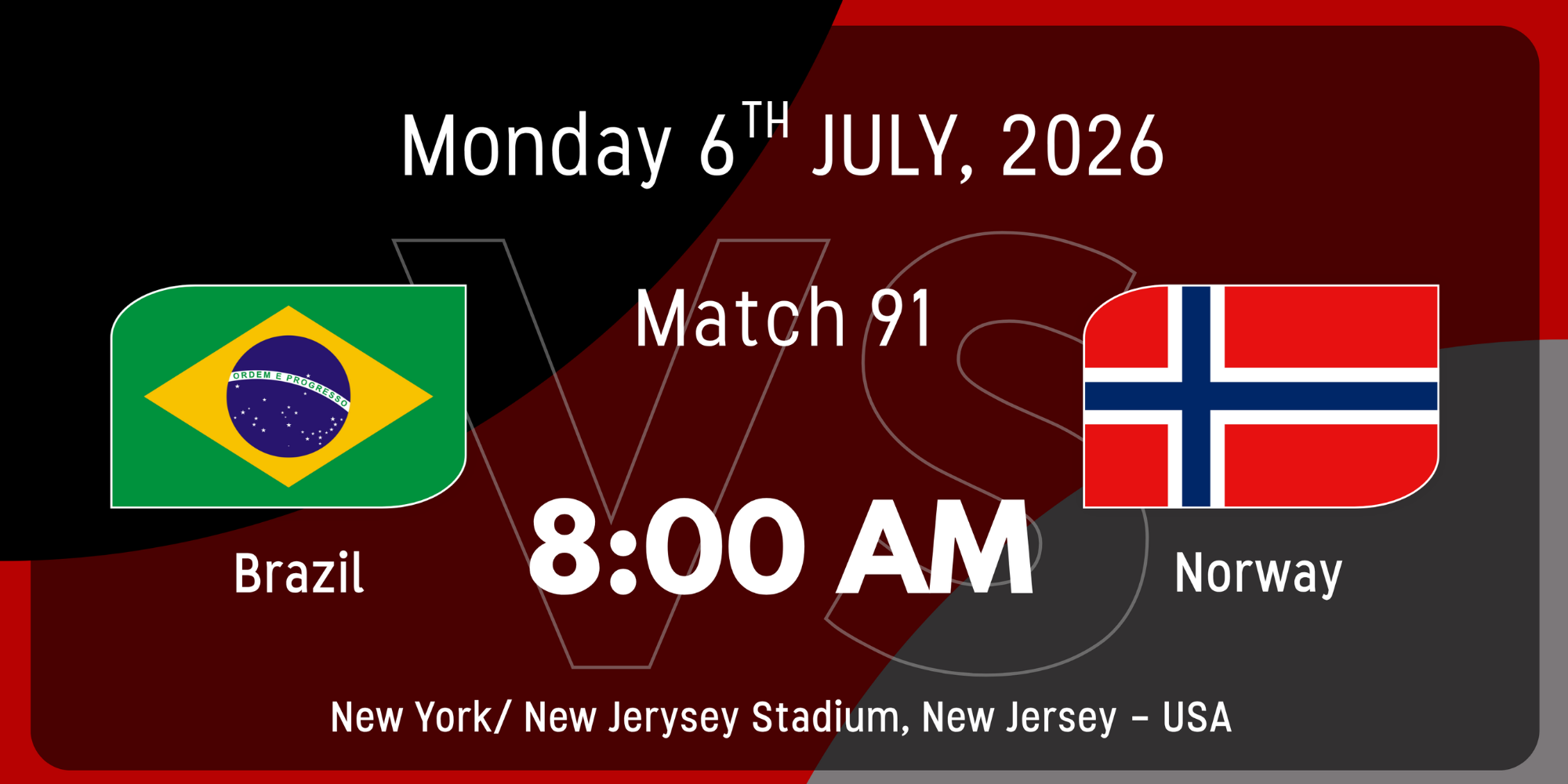 Brazil vs Norway