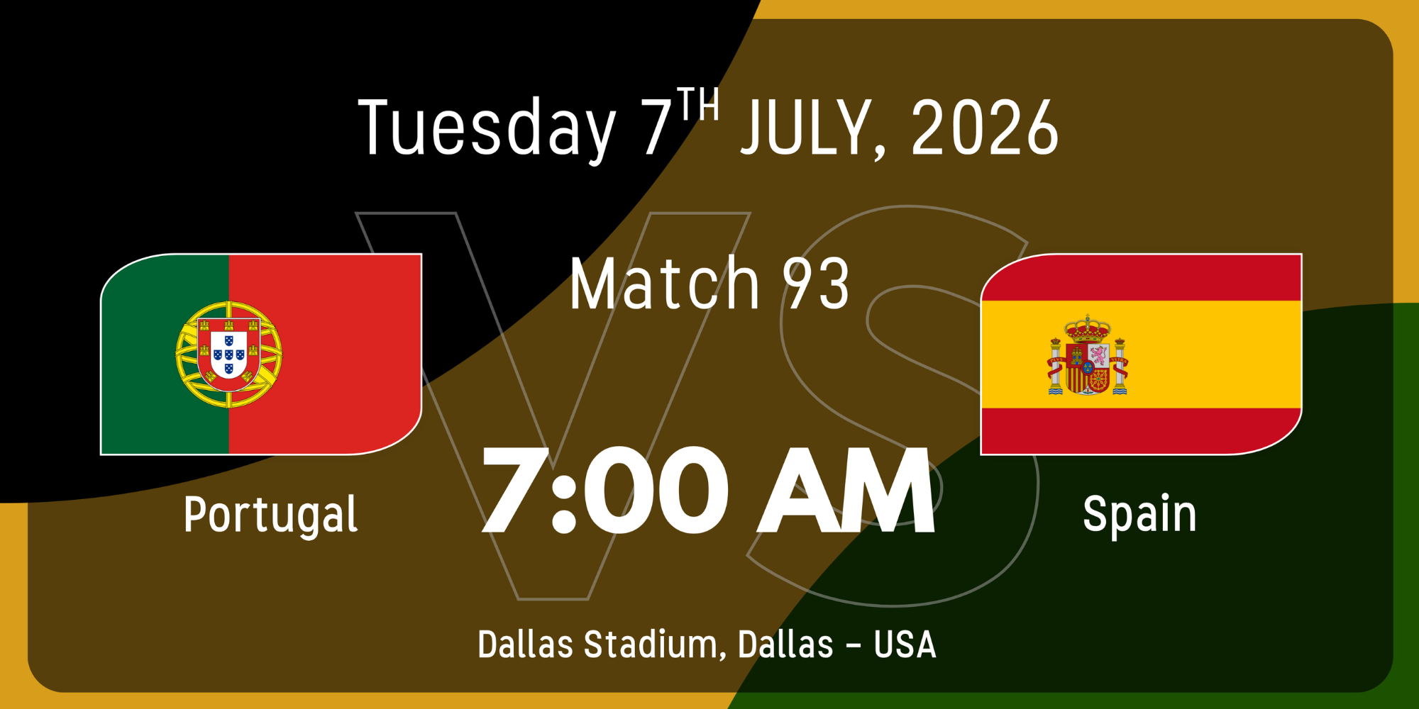 Portugal vs Spain