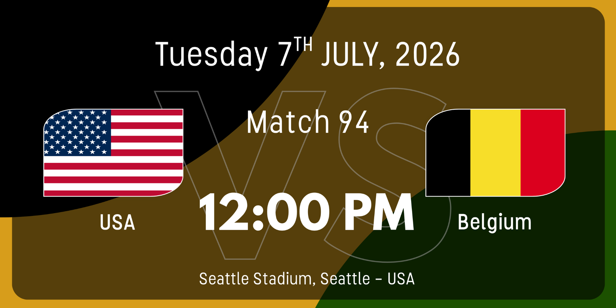 USA vs Belgium