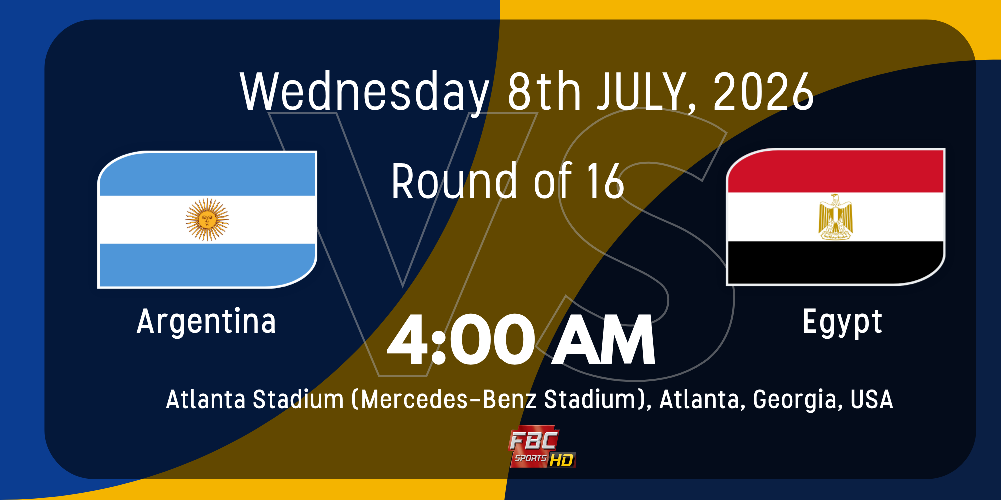 Argentina vs Egypt
