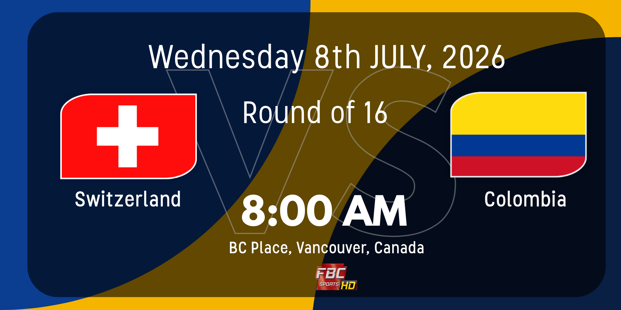 Switzerland vs Colombia