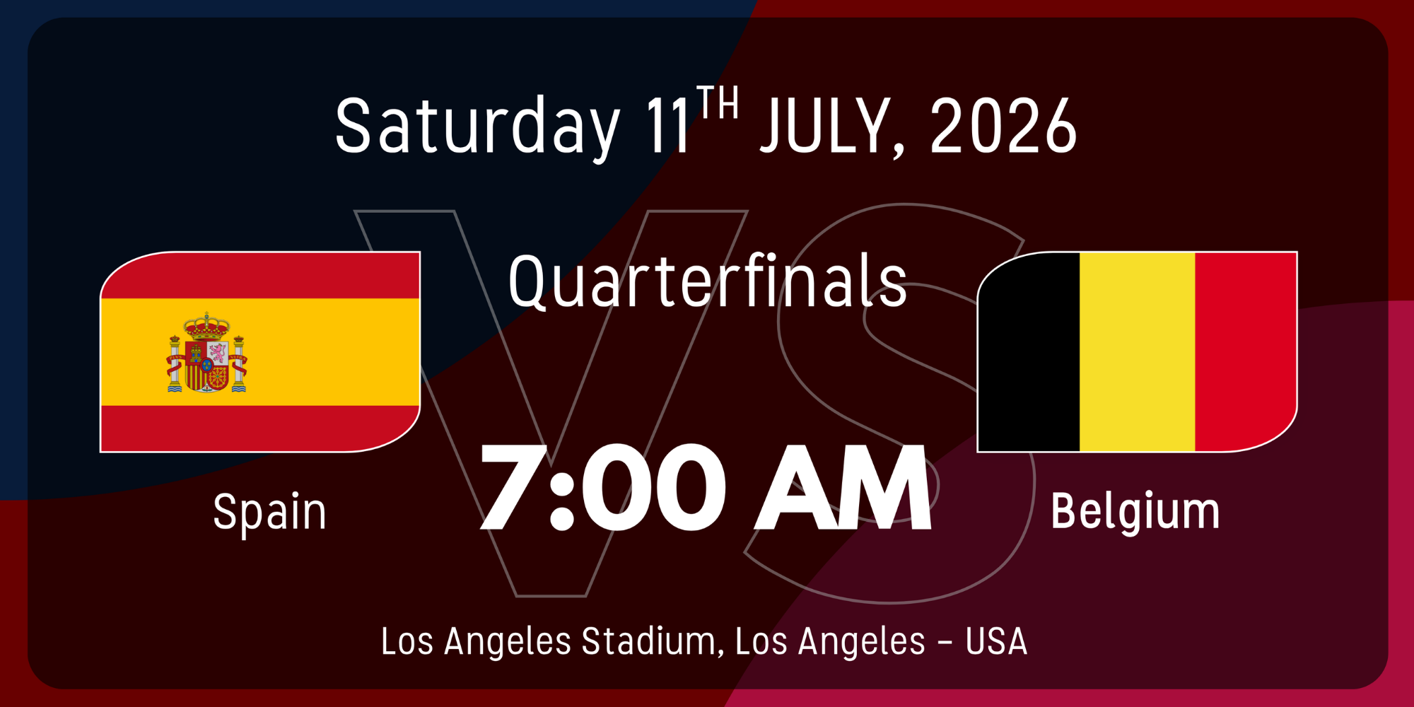 Spain vs Belgium