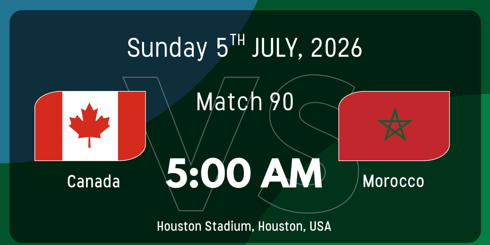 Canada vs Morocco
