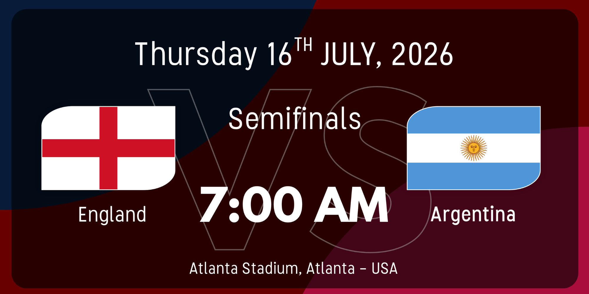 England vs Argentina